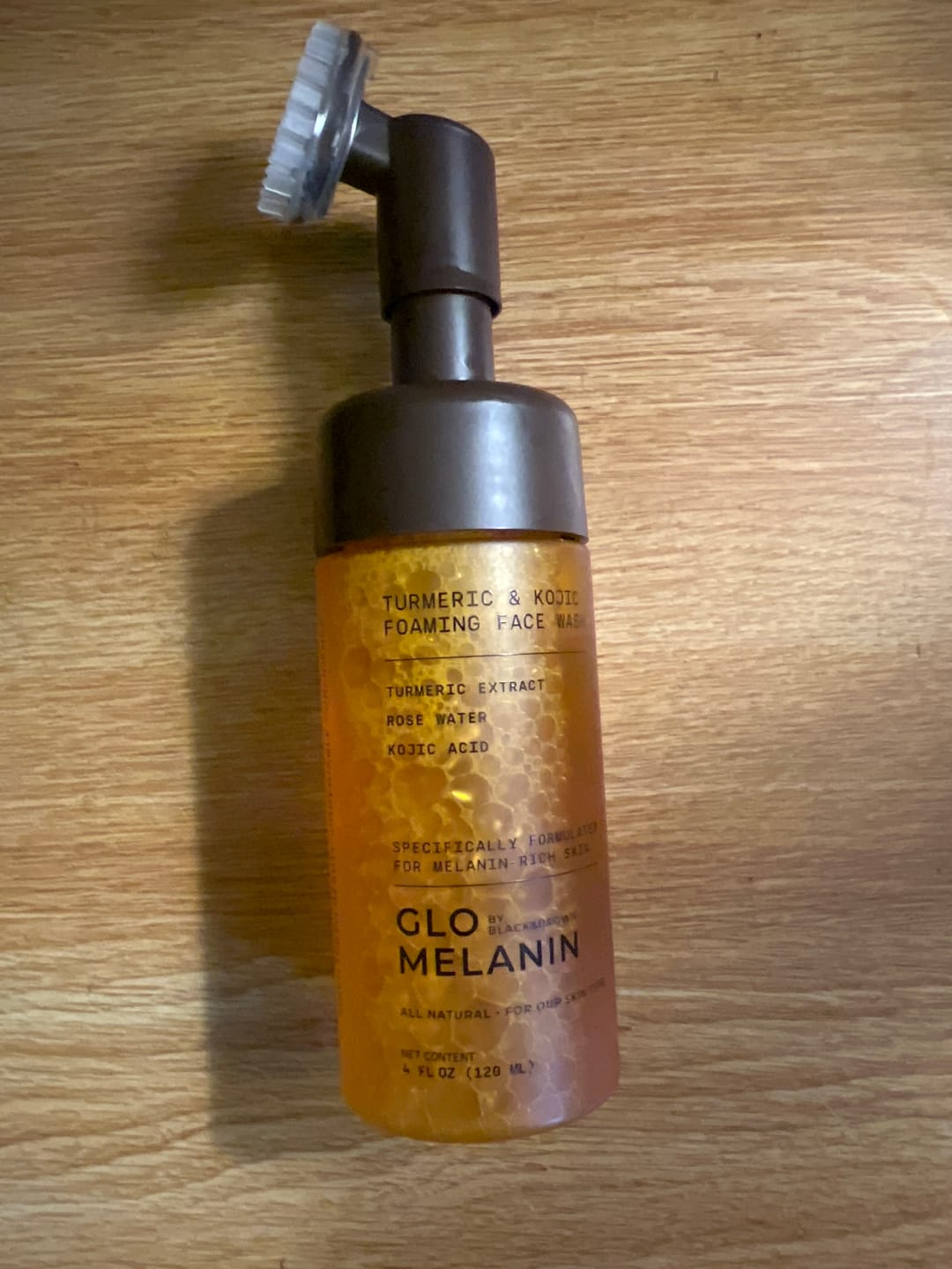 Customer photo review of Turmeric and Kojic Foaming Face Wash
