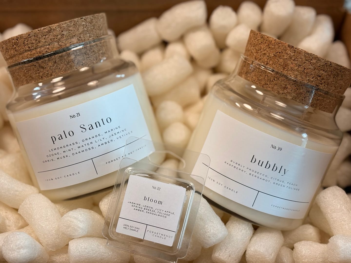 Customer photo review of Bubbly 22 oz Glass Candle
