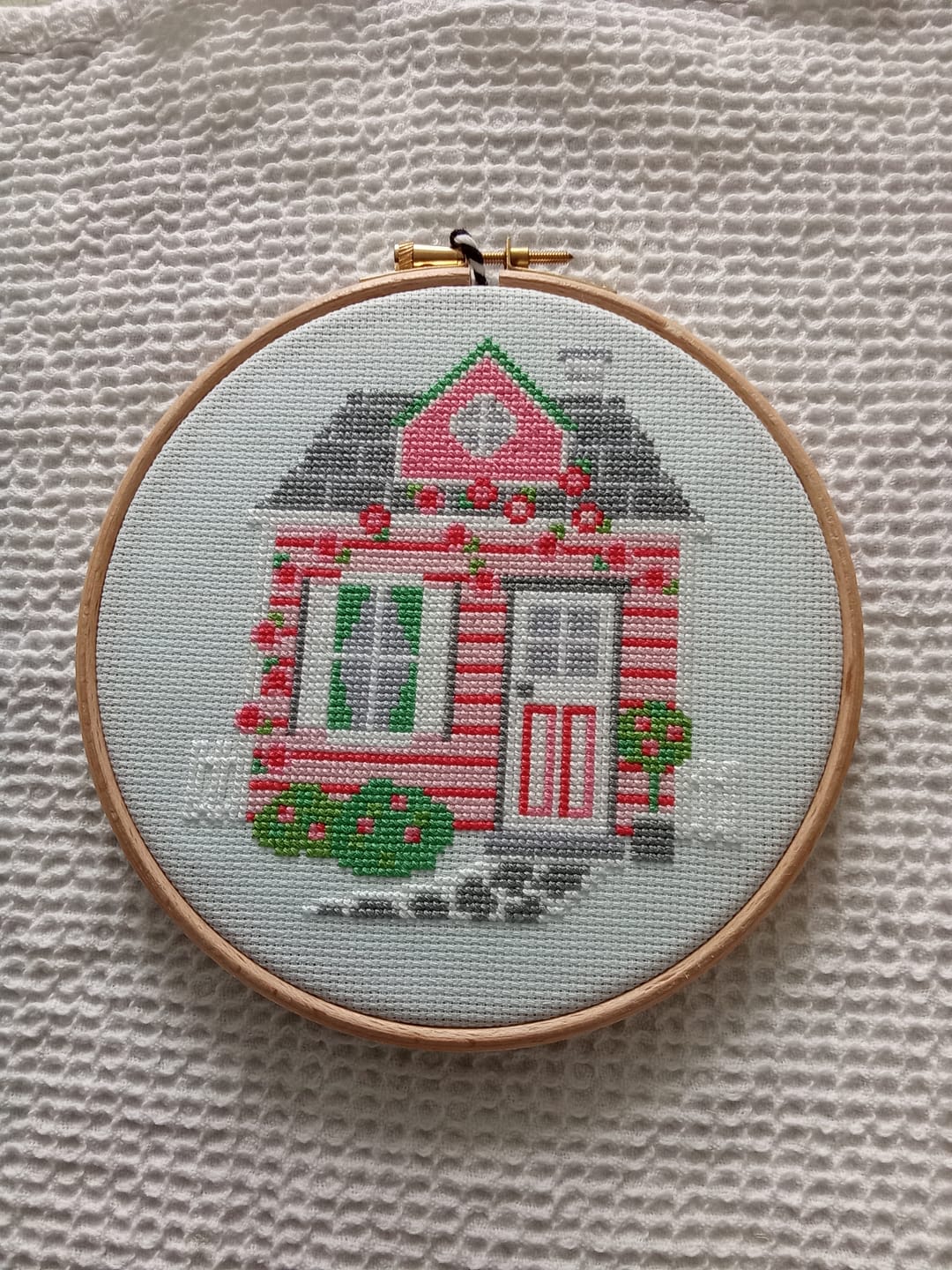 Customer photo review of Mulberry Cottage - Cross Stitch Pattern