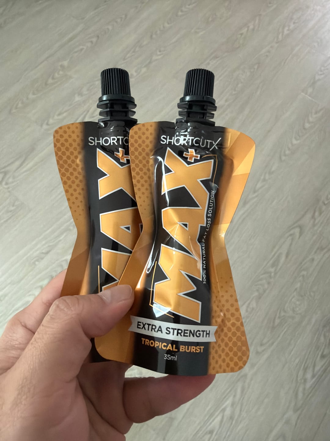 Customer photo review of Shortcutx Max+ Fat Burner Juice (15x35ml)