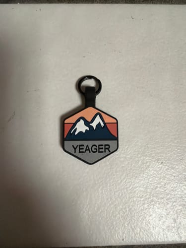 Customer photo review of Personalised Pet ID Tag