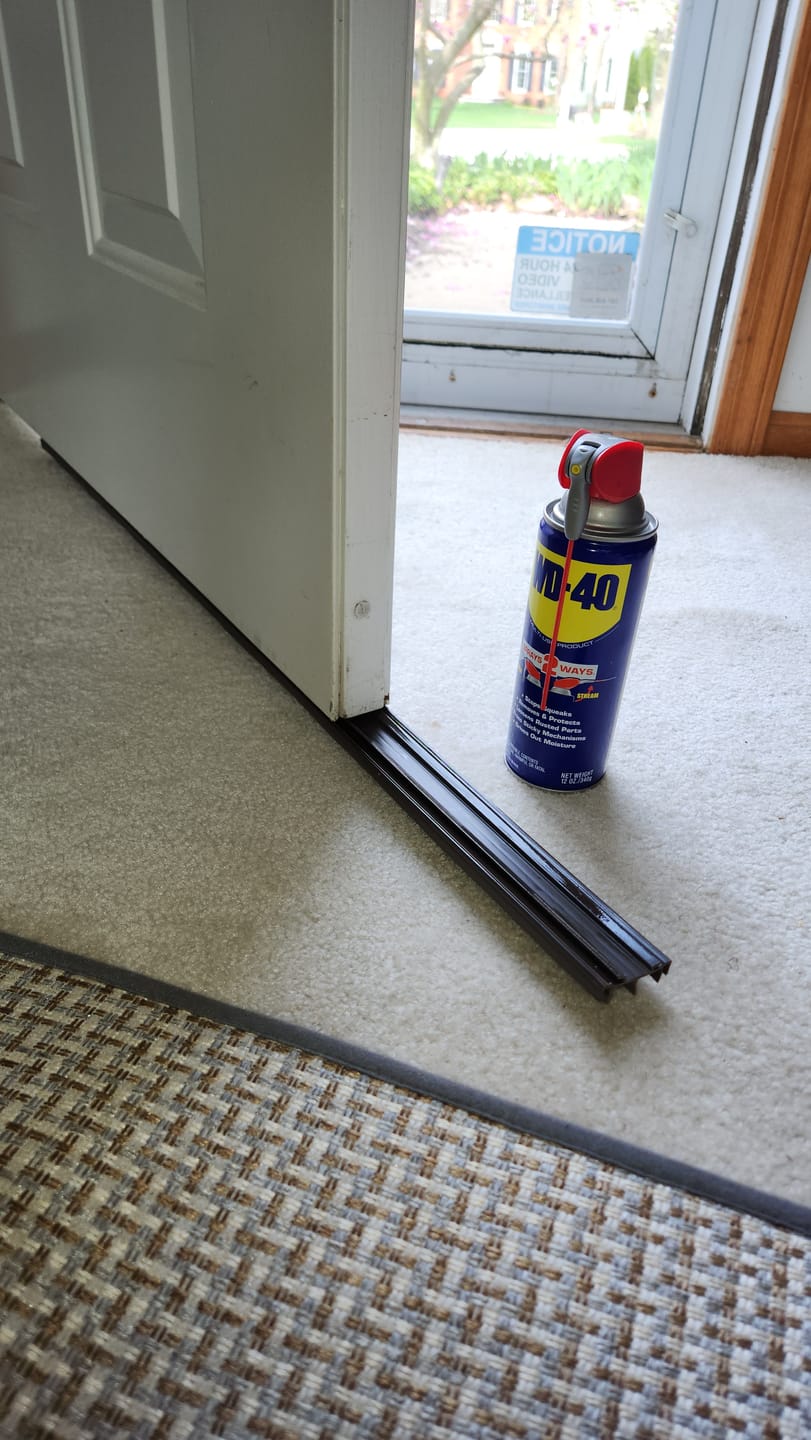 Customer photo review of Pease Slide-On Steel Door Sweep