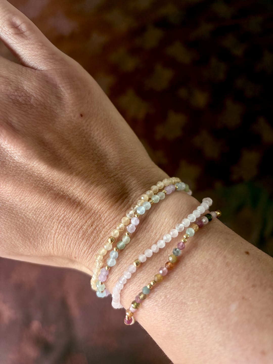 Customer photo review of Amora Rosenquarz Armband