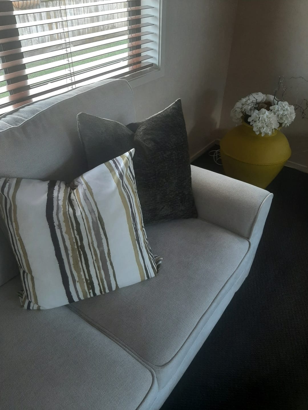 Customer photo review of Textured Olive Teddy - Cushion Cover - 50cm x 50cm