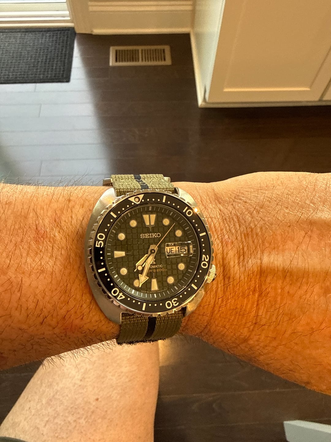 Customer photo review of Glomar Explorer - Hook & Loop Strap Striped