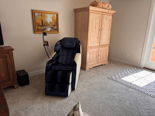 Customer photo review of Favor-06 2026 3D Massage Chair Blue