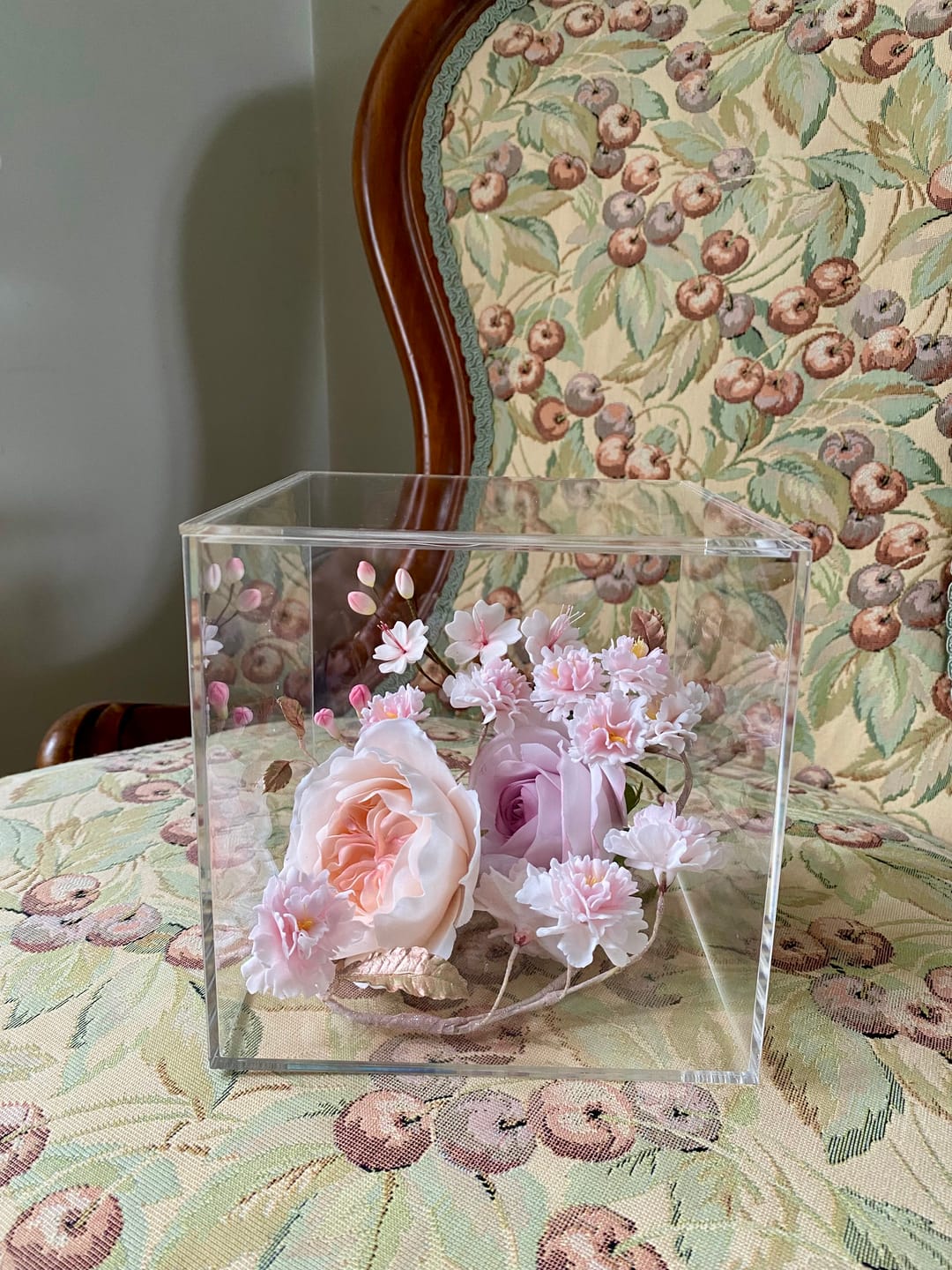 Customer photo review of OUTLET STAR DEAL - Square Acrylic Fillable Clear Tiers