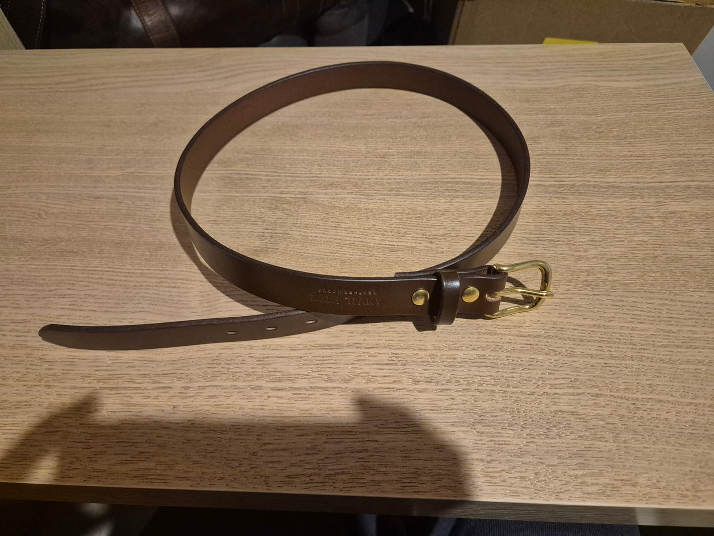 Customer photo review of The Slim Everyday belt