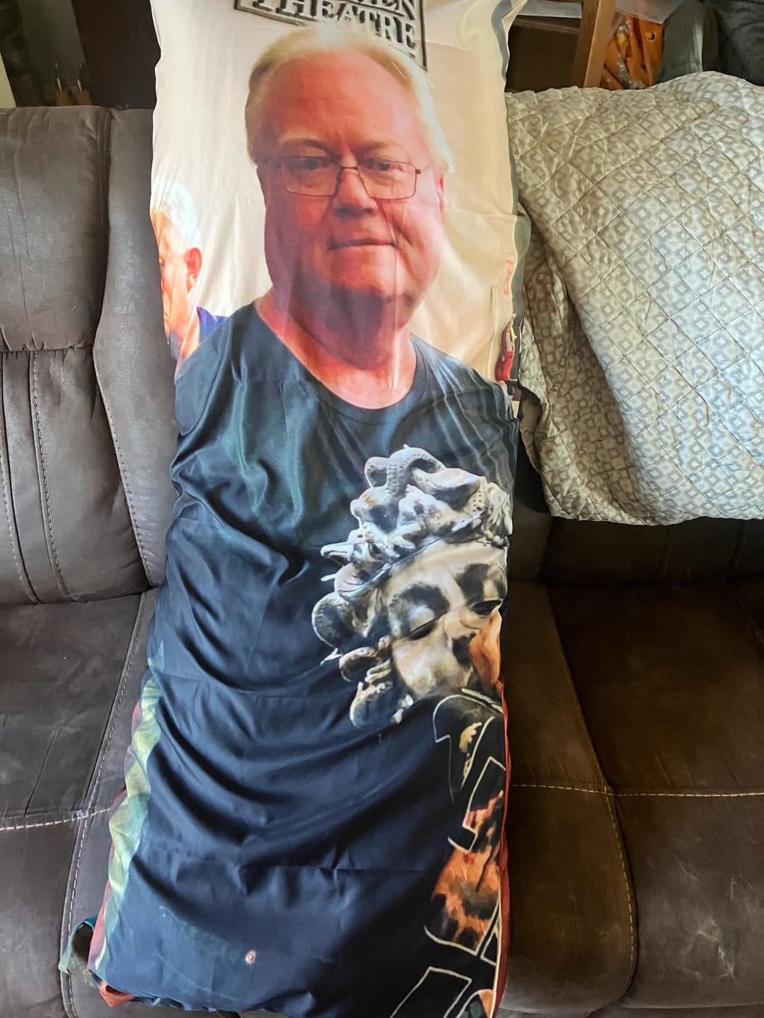 Customer photo review of Custom Body Pillow Case, Personalized With Photo Picture Long Large Face Pillowcase  Image Print Name Throw Decorative Cover