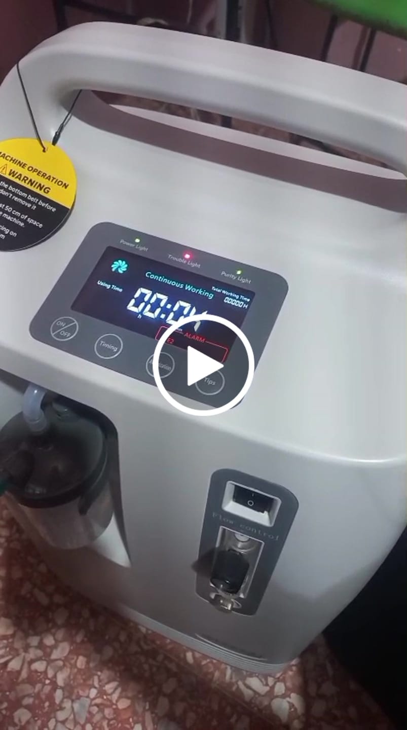 Customer video review of Concentrador de Oxígeno 5 L OL V5S – Equipo de Flujo de Aire (Uso General) | Marca Handy