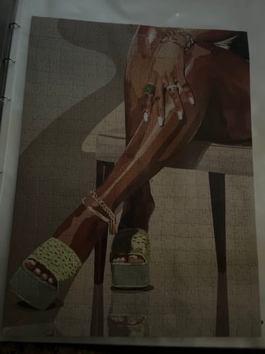 Customer photo review of Legs And Green Touch Puzzle