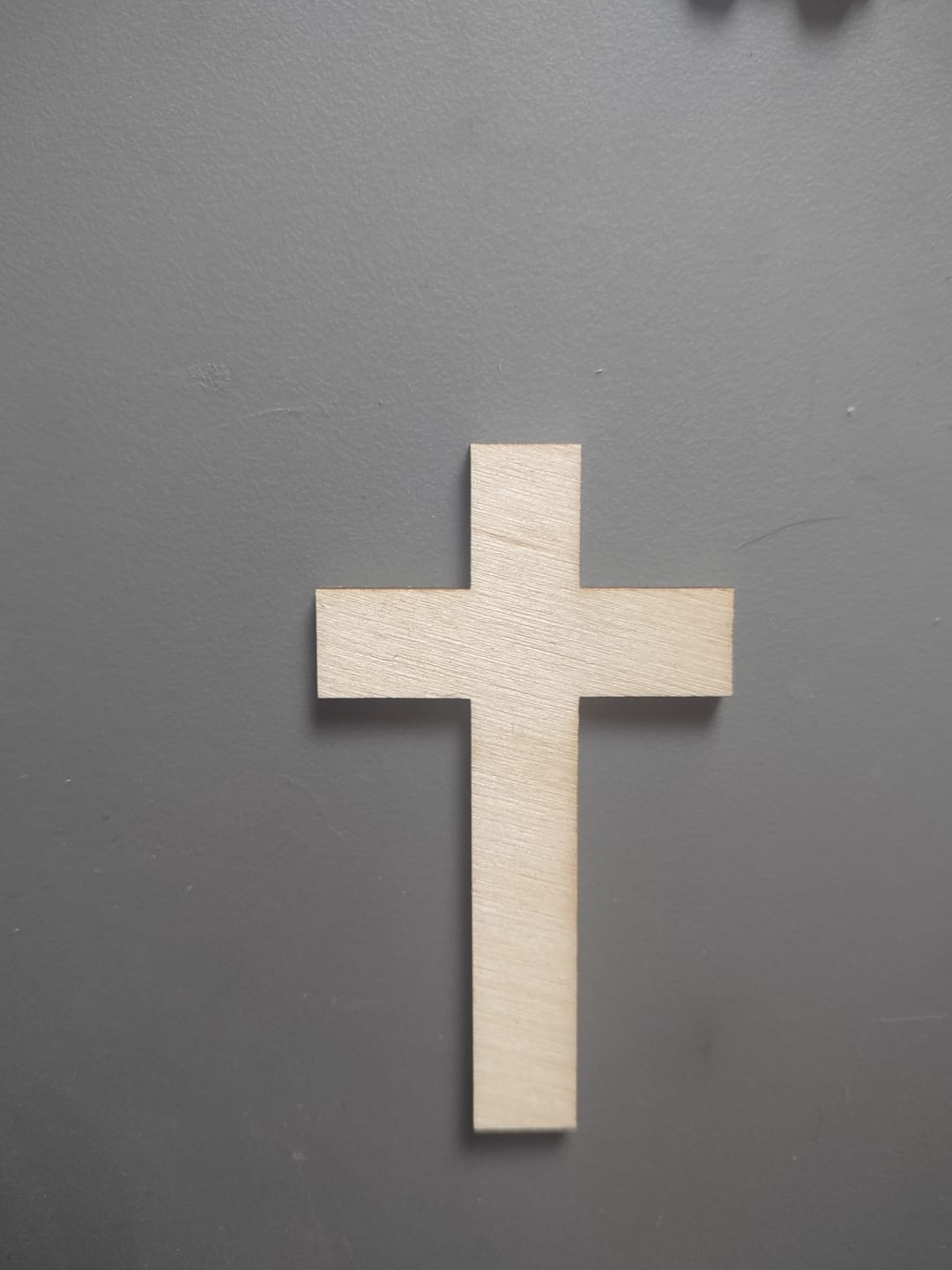 Customer photo review of Unfinished Wood Tall Cross Shape - Christian - Craft - up to 46" DIY