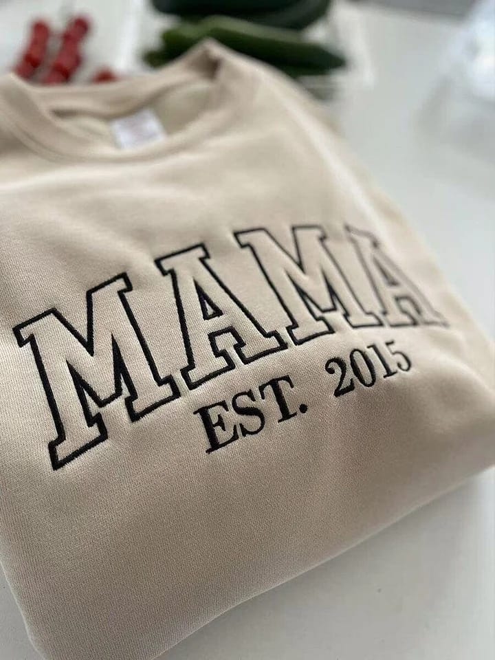Customer photo review of Custom Embroidered Comfort Colors Grandma and Grandpa Sweatshirt, Gift for Grandma/Grandpa