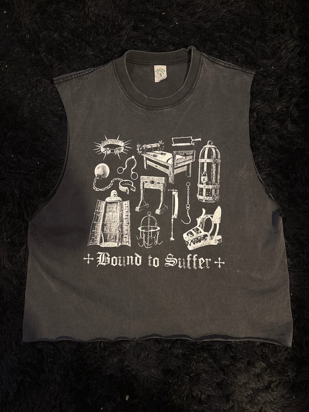 Customer photo review of Bound to Suffer Oversized Tee