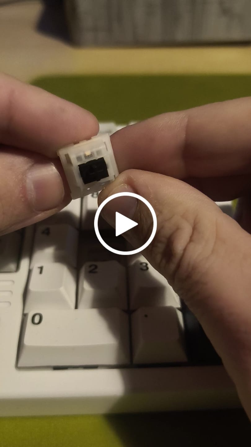 Customer video review of KEYGEEK Y3X LINEAR SWITCH FACTORY LUBED (10PCS)
