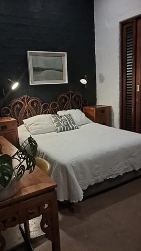 Customer photo review of Burton Bedside Wall Light Metal Black and Brass