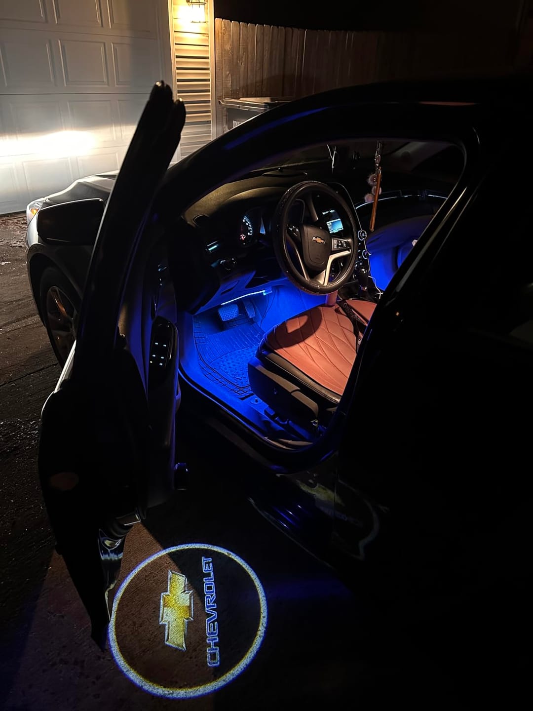 Customer photo review of Bright Car Door LED Logo Light Kits
