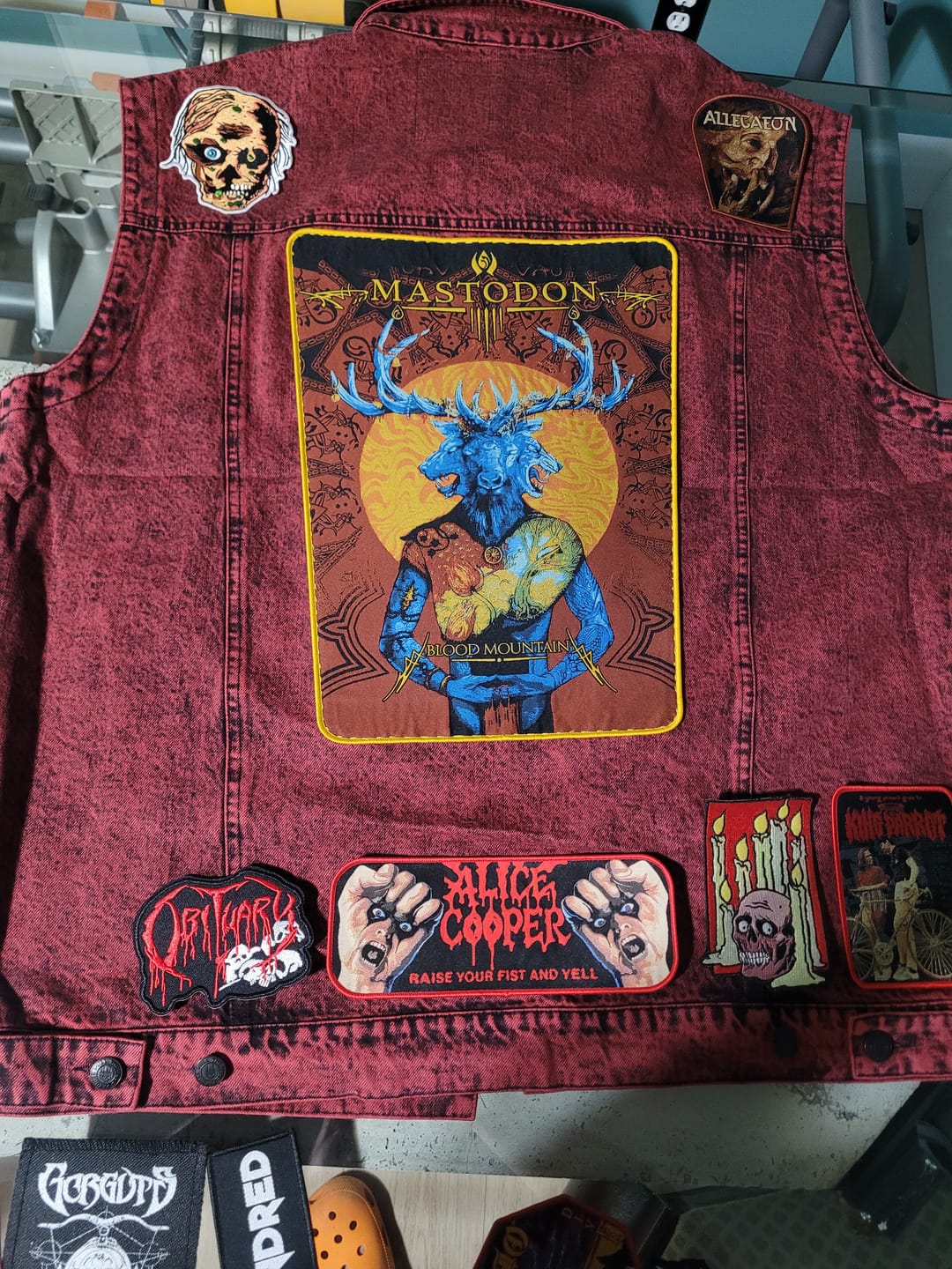 Customer photo review of The Altars Of Redness - Vest