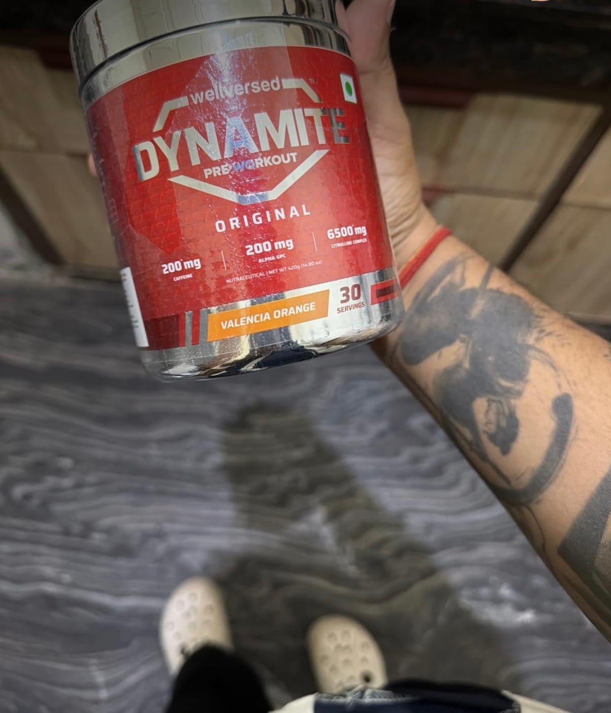 Customer photo review of Dynamite Pre-Workout | Valencia Orange - (210g, 15 Servings)