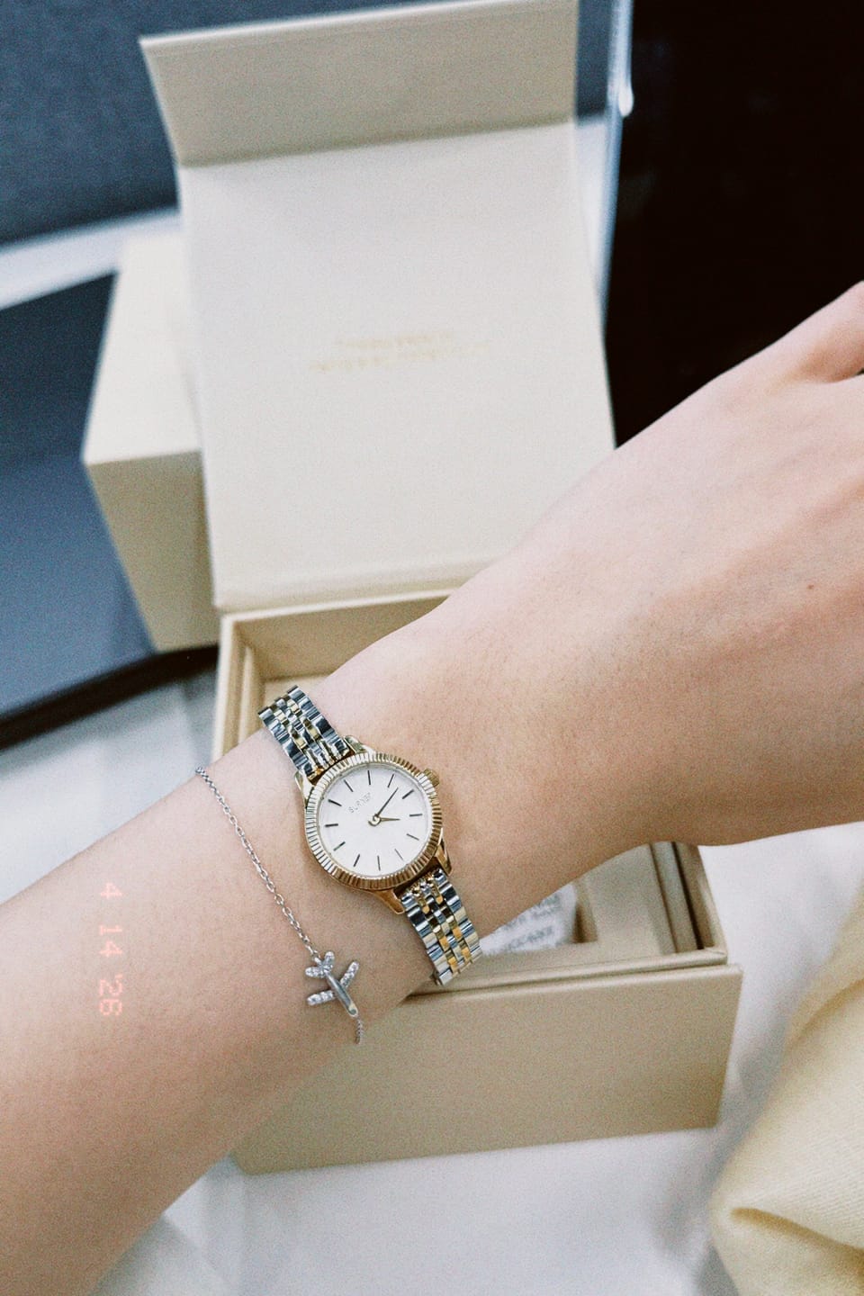 Customer photo review of Sophie Gold Silver