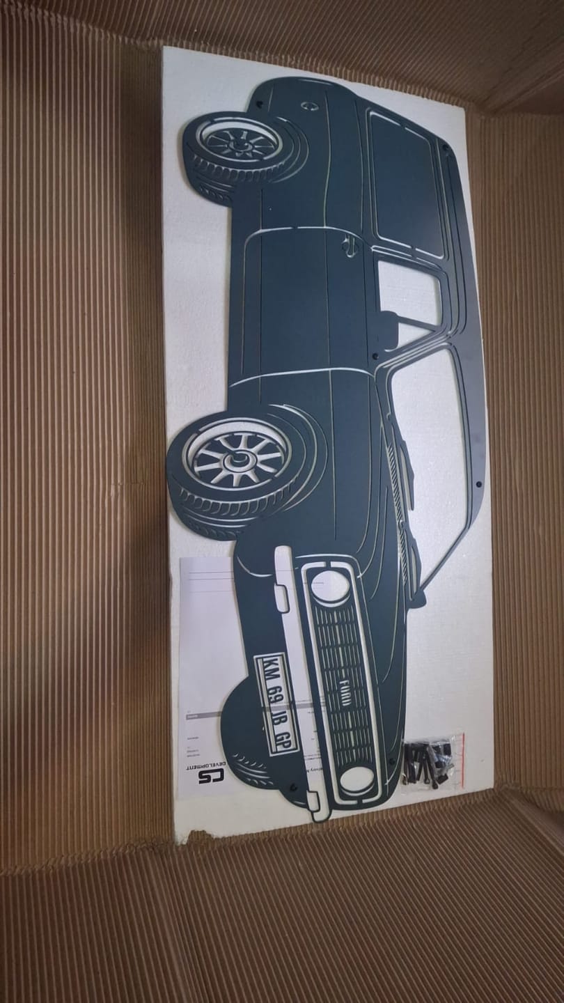 Customer photo review of Your Custom Perspective Metal Wall Art