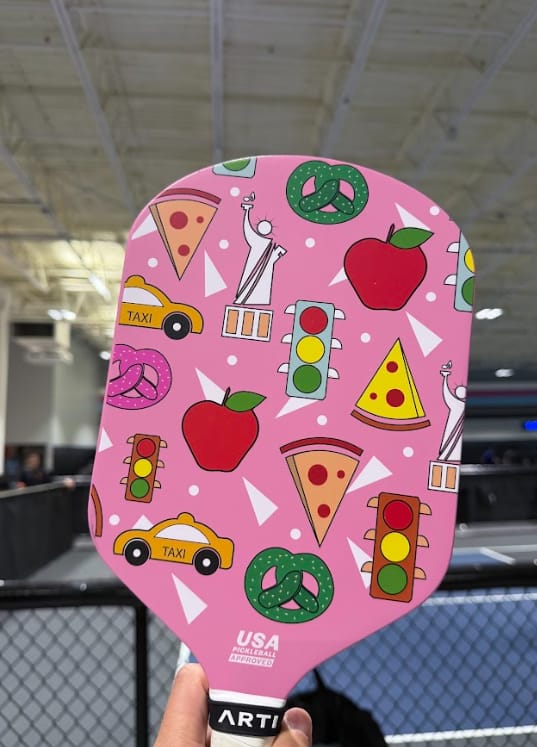 Customer photo review of ARTI 16mm Carbon Fiber "NEW YORK" Pickleball Paddle