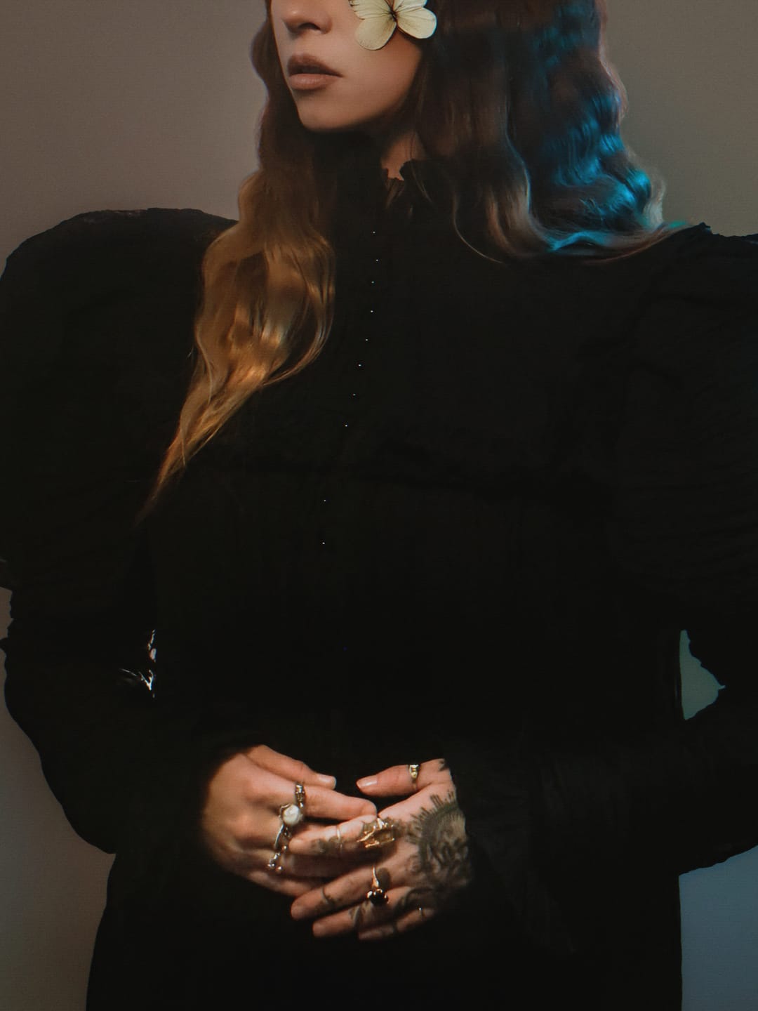 Customer photo review of Lady Mourning Victorian Gown in Black