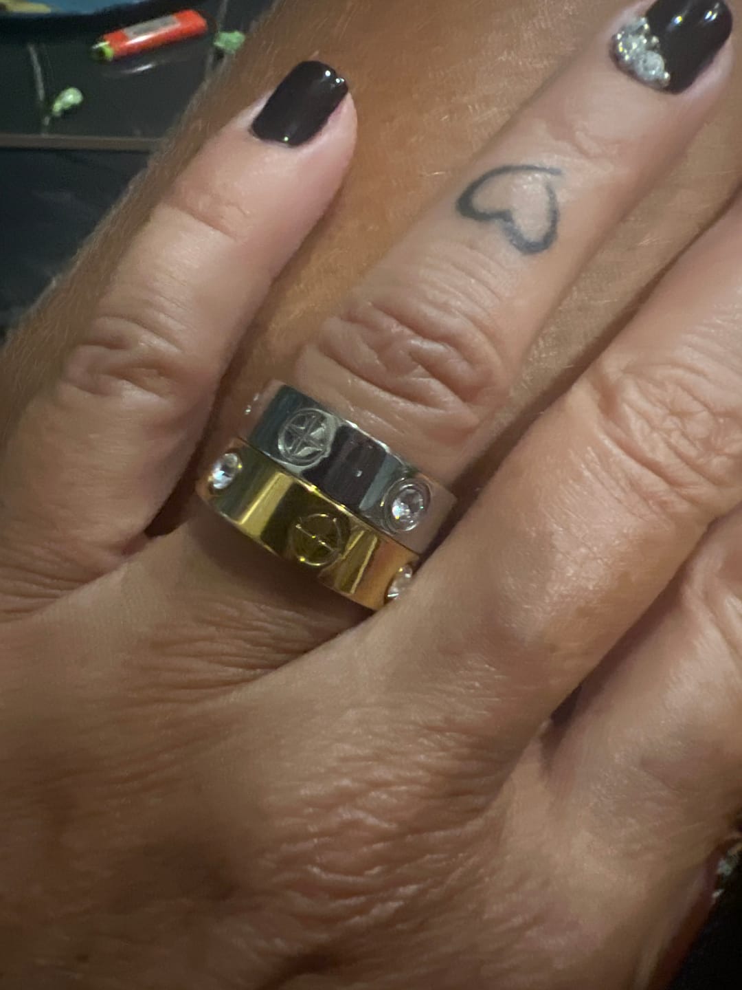 Customer photo review of Anel Classic Inspiração Banhado em Ouro 18k