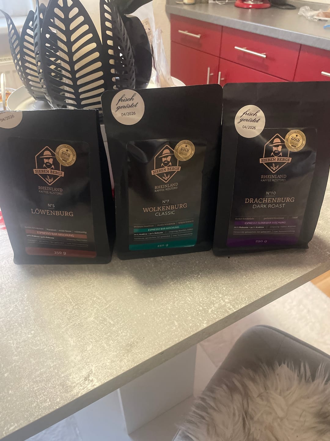 Customer photo review of Entdecke vier einzigartige Röstungen – Espresso Probierpaket 4x 250g
