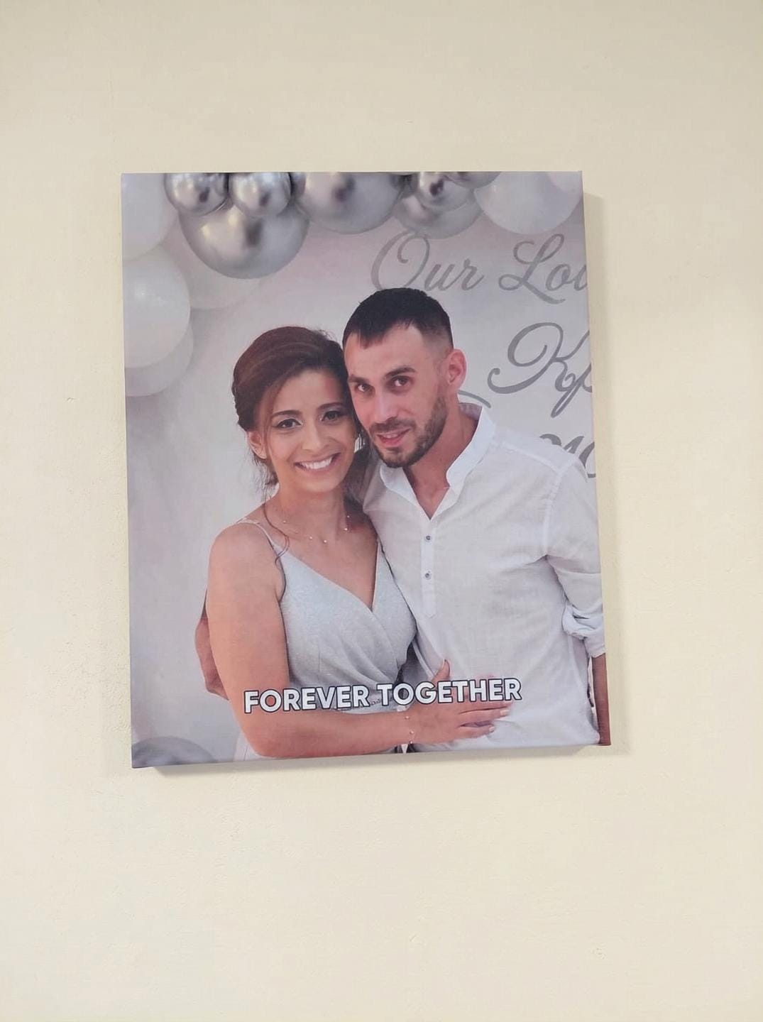 Customer photo review of Personalized Canvas with Your Photo - Meaningful Gift for Mom