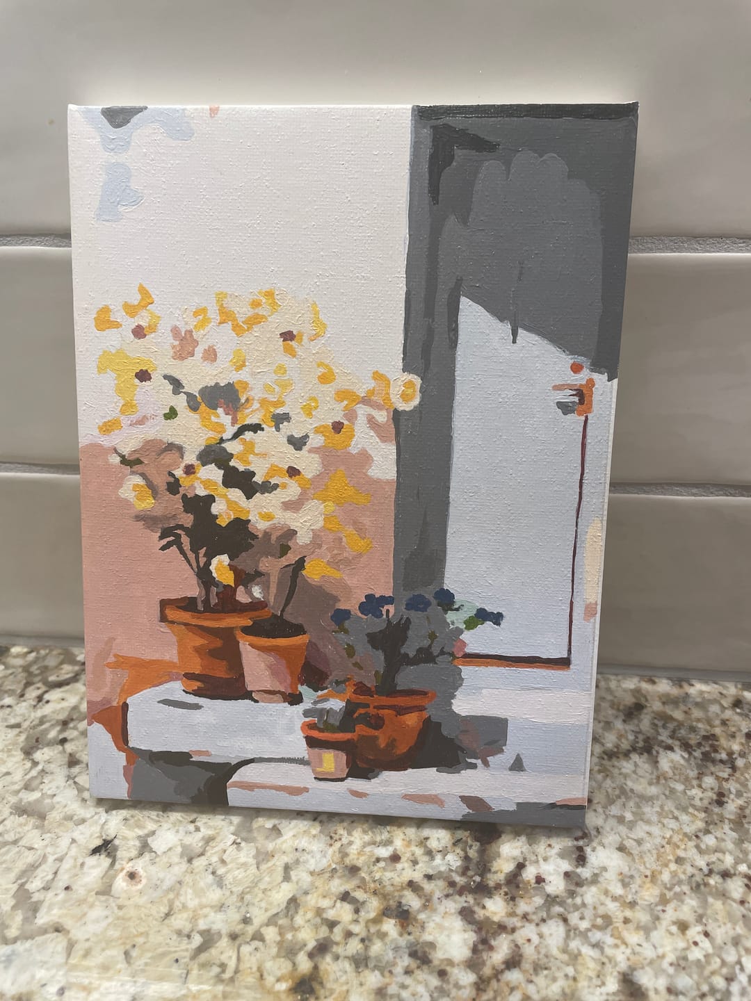 Customer photo review of 6 Mini Paintings - Colorful Doors Set