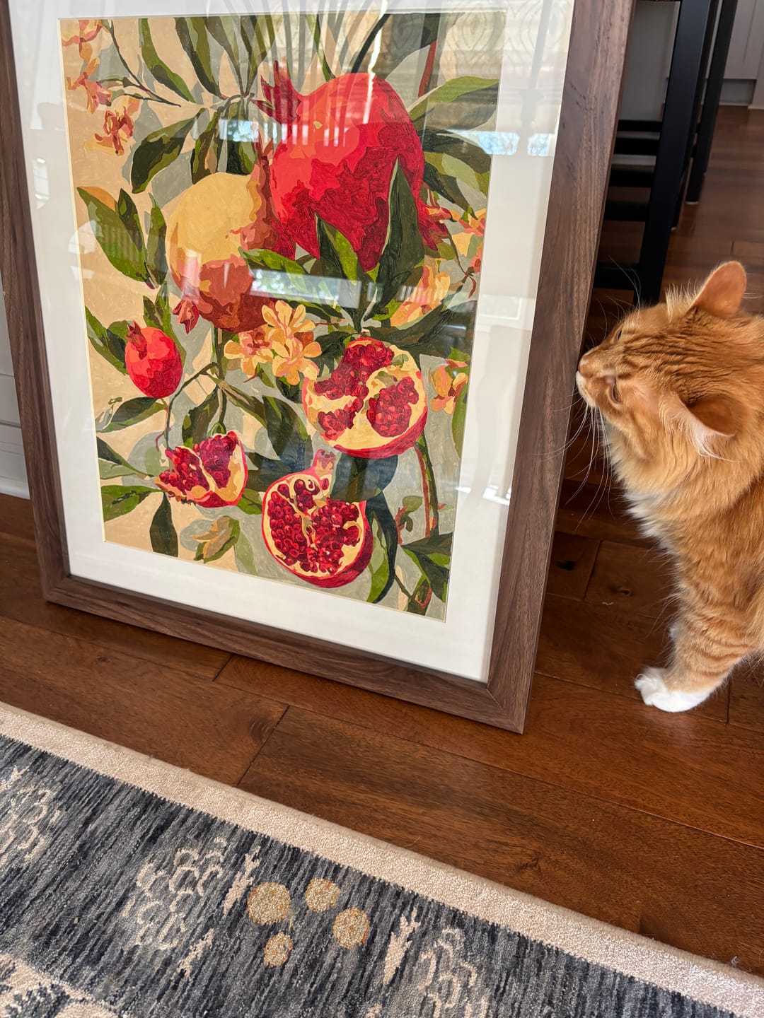 Customer photo review of Blooming pomegranates | Paint by Number