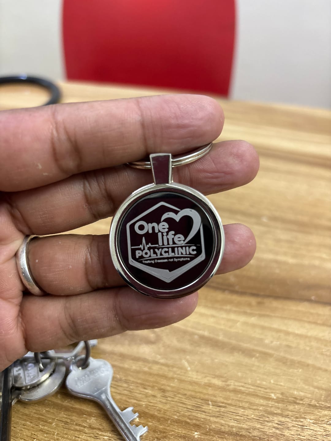 Customer photo review of Premium Metal Keychain | Best for Corporate Gifting | PrintMine.in