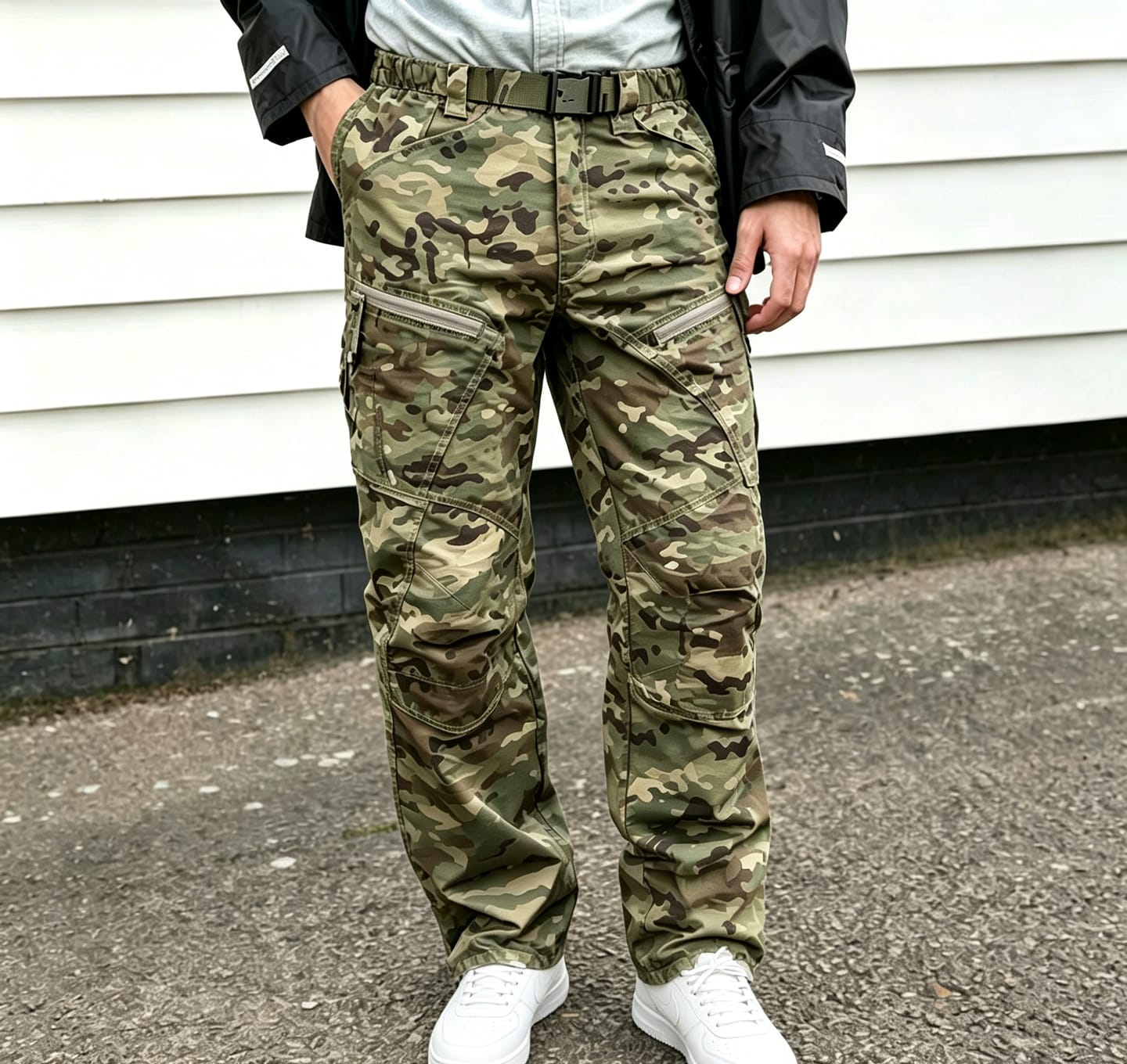 Customer photo review of Men's Outdoor Waterproof Multicam Pants Urban Pro Stretch Tactical Pants