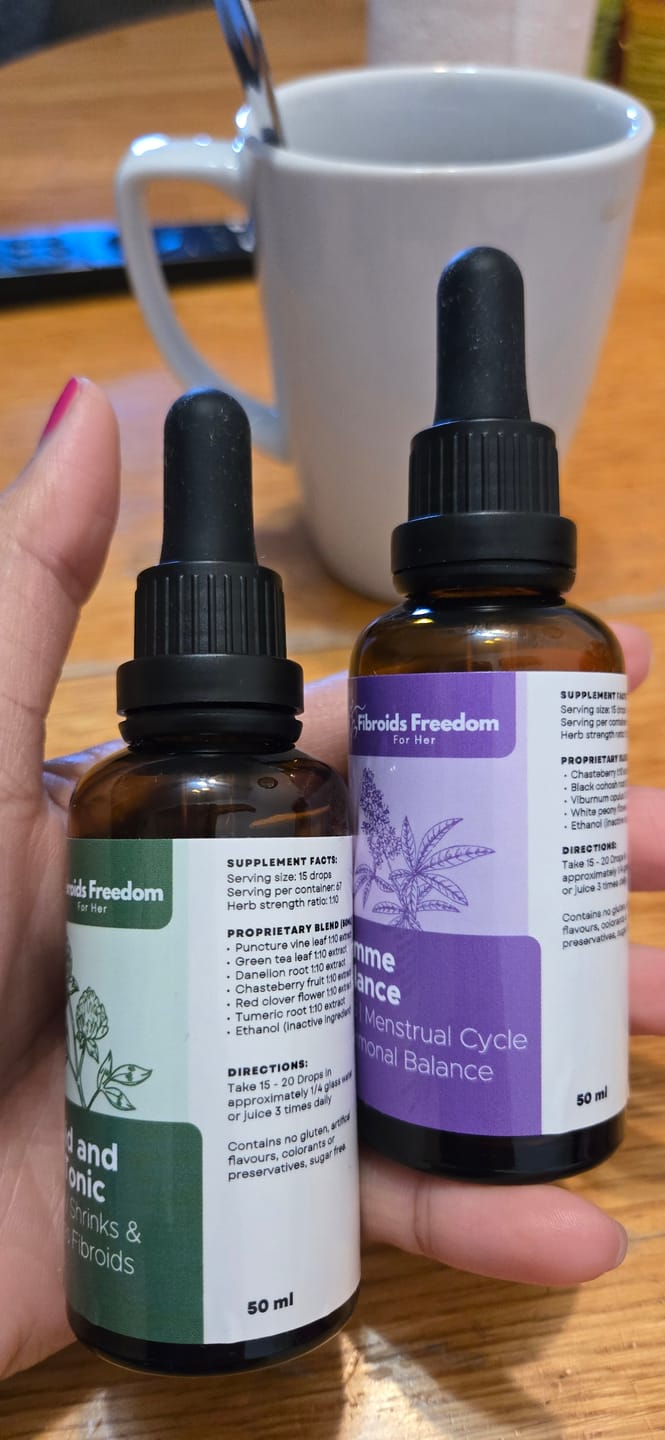 Customer photo review of Fibroids Freedom For Her