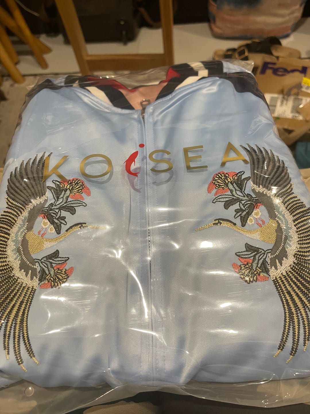 Customer photo review of Mountain & Tiger Souvenir Jacket [Reversible]