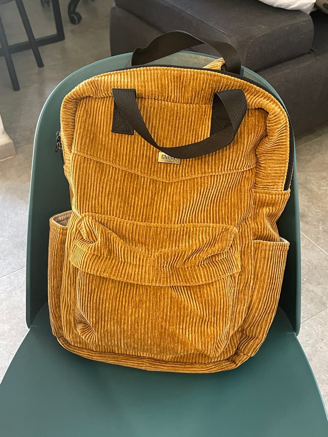 Customer photo review of תיק גב NOAH חרדל קורדרוי