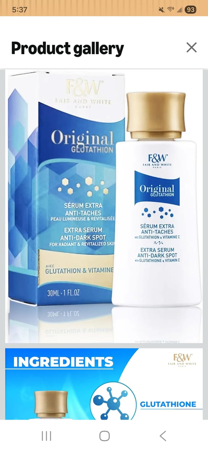 Customer photo review of Original Glutathion   Brightening Cream 50ml