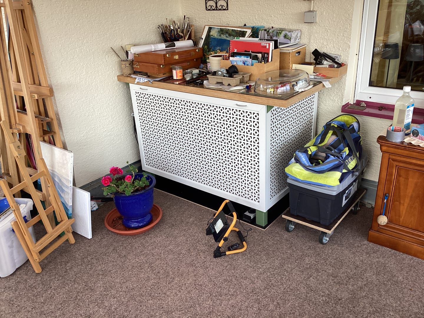 Customer photo review of Lochwand MALAGA 122 x 61 cm weiß lackiert 3 mm MDF