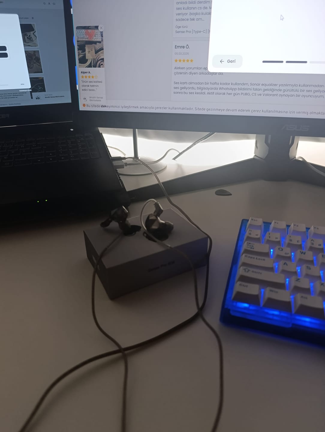 Customer photo review of Wraith Sense IEM Kulaklık