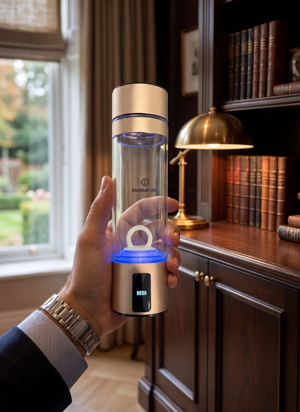 Customer photo review of Aman Hydrogen Water Bottle