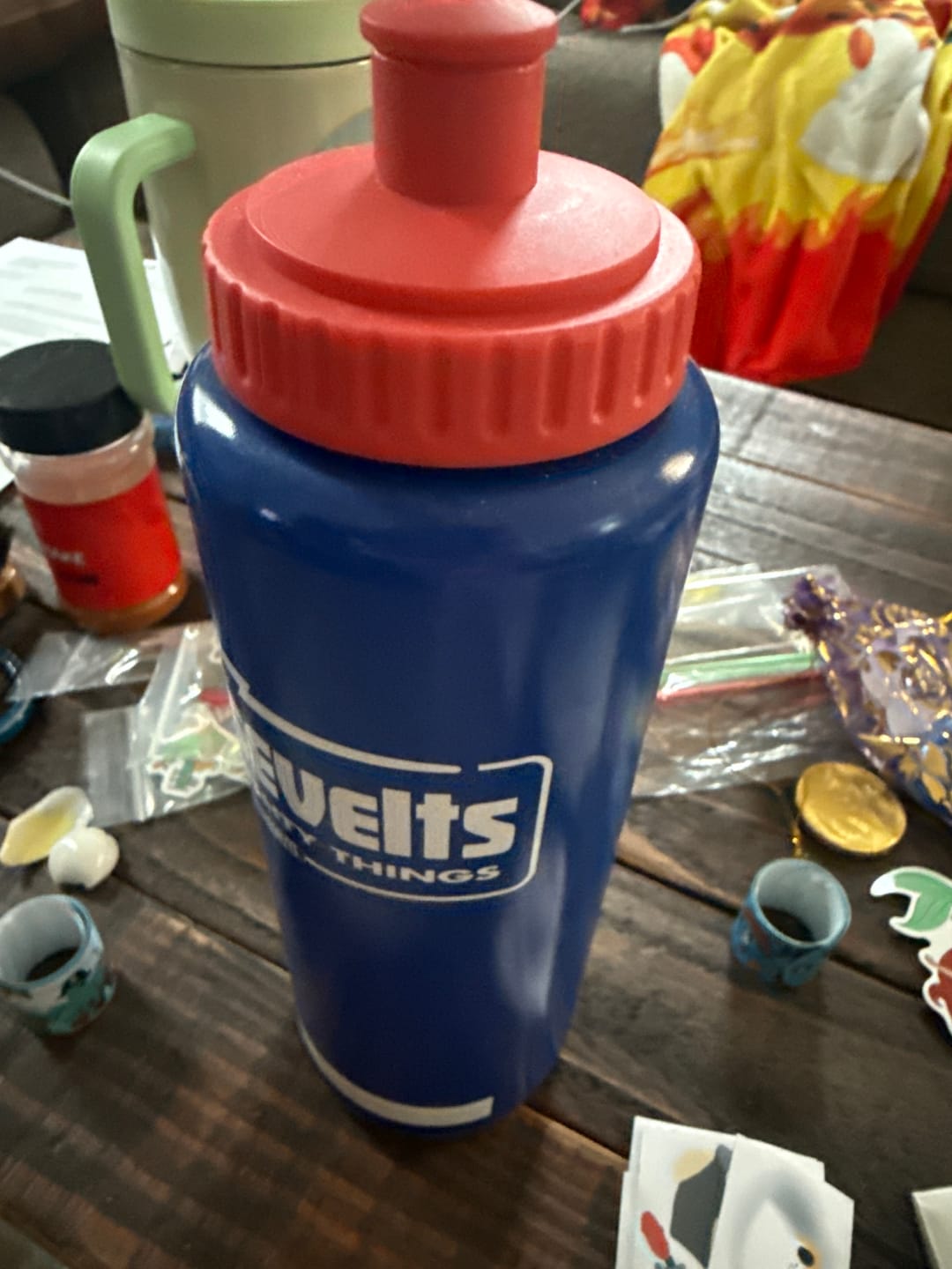 Customer photo review of Drink Mighty Things – Squeeze Bottle