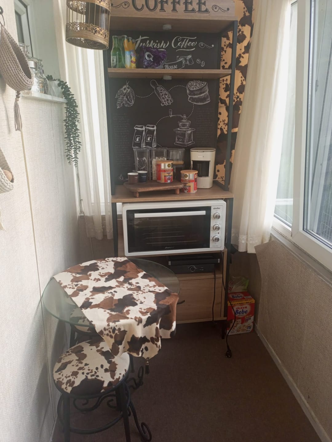 Customer photo review of Rani JE154 Işıklı Kahve Köşesi Çekmeceli Çok Amaçlı Mutfak Dolabı Sepet Ceviz