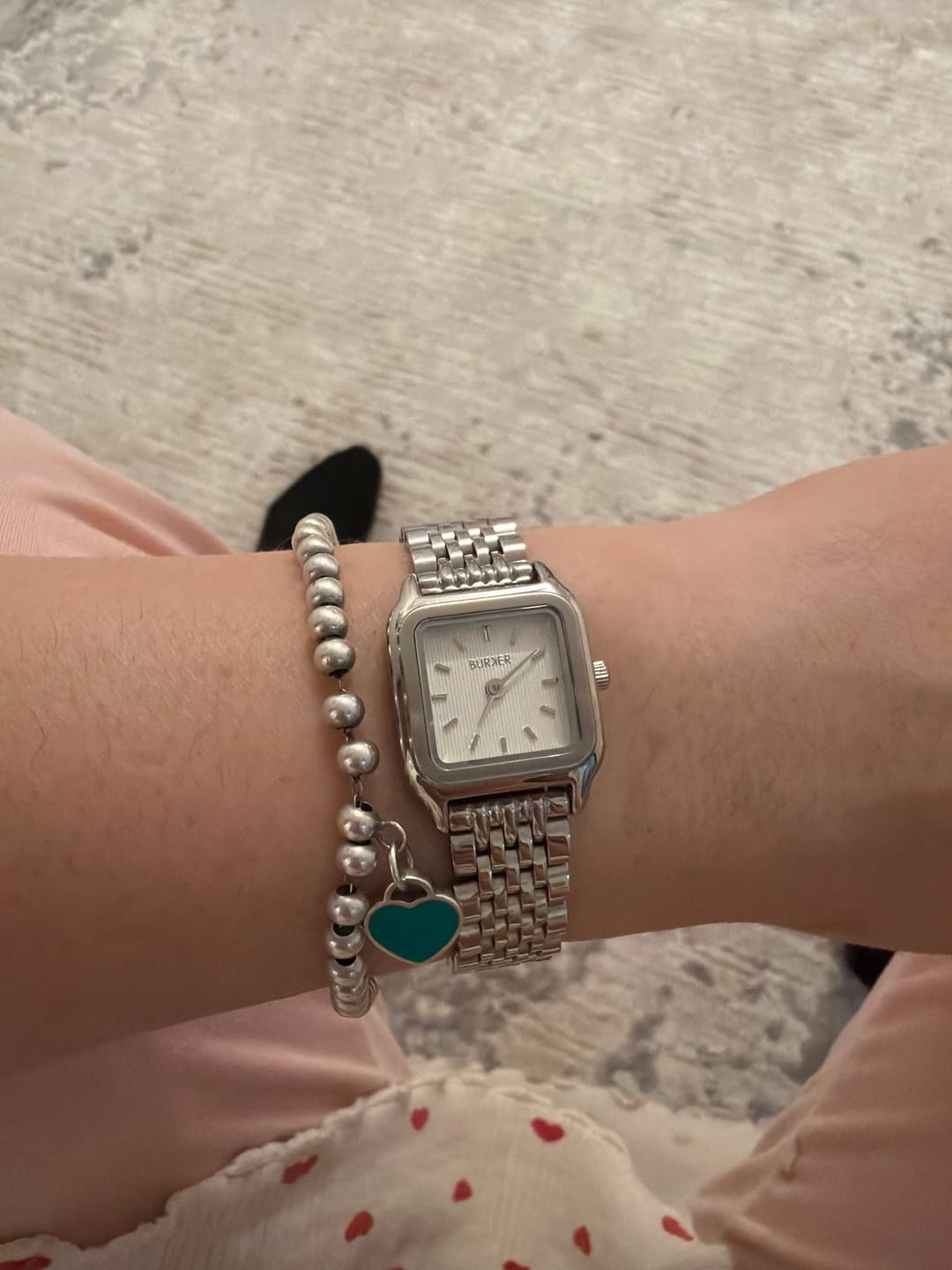 Customer photo review of Macy Petite Silver White