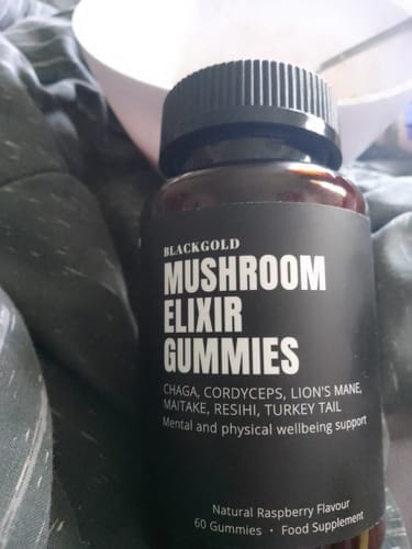 Customer photo review of Mushroom Elixir Gummies
