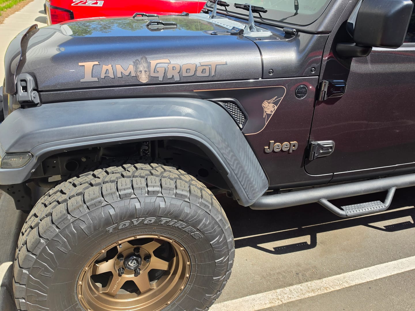 Customer photo review of Jeep Wrangler/Gladiator Fender Emblems - PAIR L/R Sides - Two Color Stacked