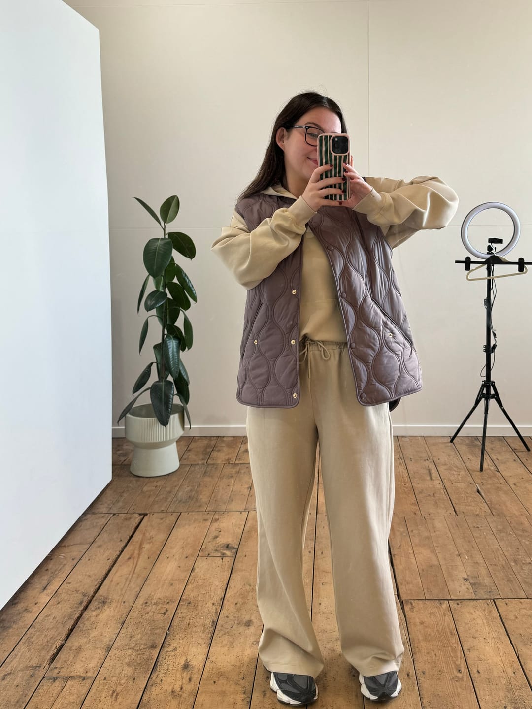 Customer photo review of Neve Quilted Vest - Cocoa Powder