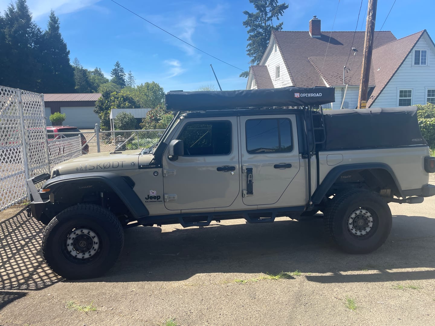 Customer photo review of OPENROAD 180 Free Standing Awning