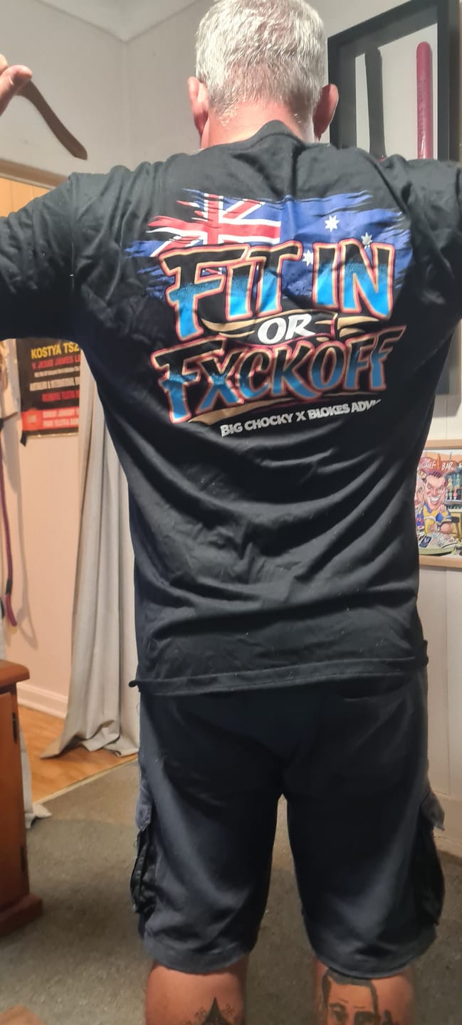 Customer photo review of Big Chocky | Fit In Tee
