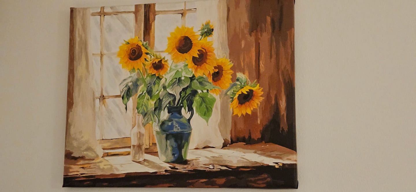 Customer photo review of Sunflowers Window Light